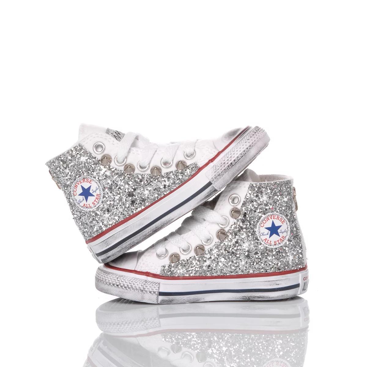 Converse Baby Glitter Silver