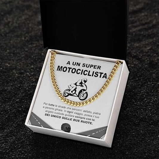 Collana da Uomo Oro - Motociclista