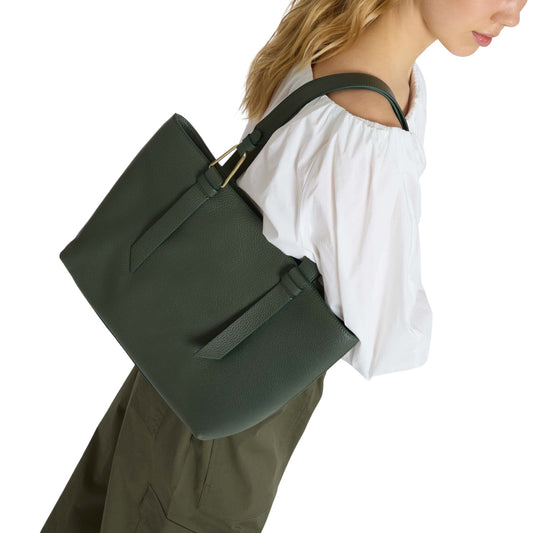 COCCINELLE Borsa Donna a Spalla Bianca, in Vera Pelle, Malory Medium