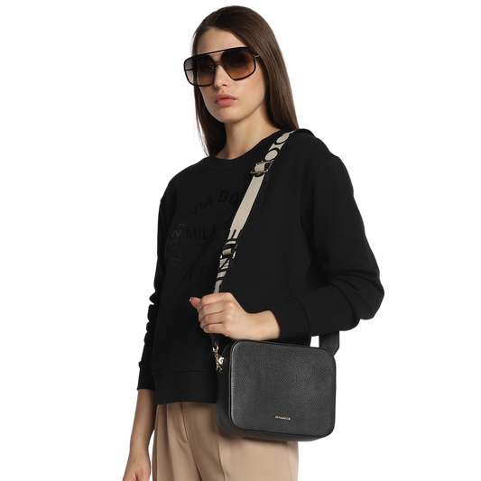 COCCINELLE Borsa Donna a Tracolla Rosa Antico, In Vera Pelle, Tebe Large