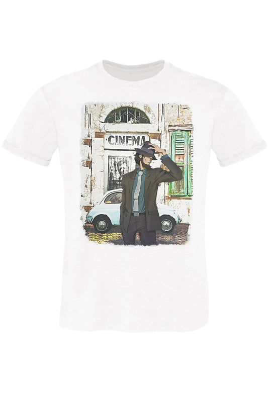 Jigen Lupin T-shirt Uomo Urban Slub - Cotone Fiammato