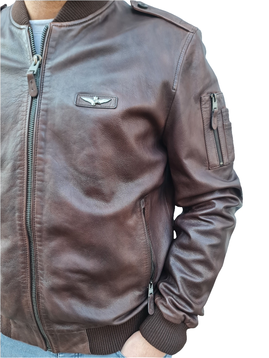 Bomber vera pelle