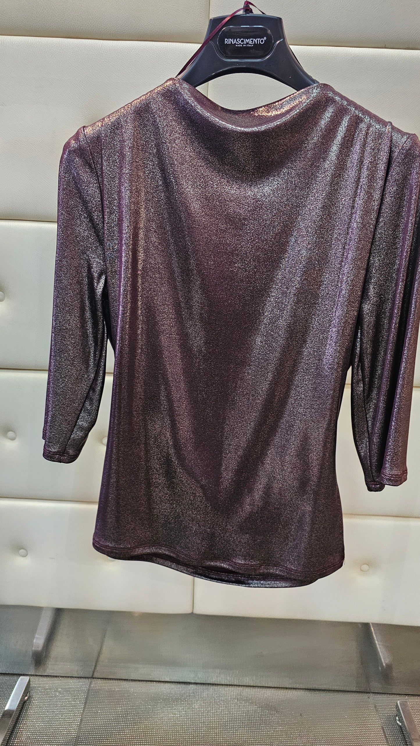 Maglia scollo tendina