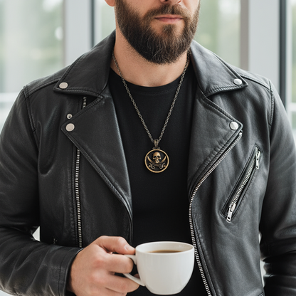 Collana In Argento e Bronzo Black Sails Pirati