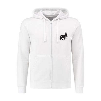 Maglia Hoodie Full-Zip Uomo White/Blue