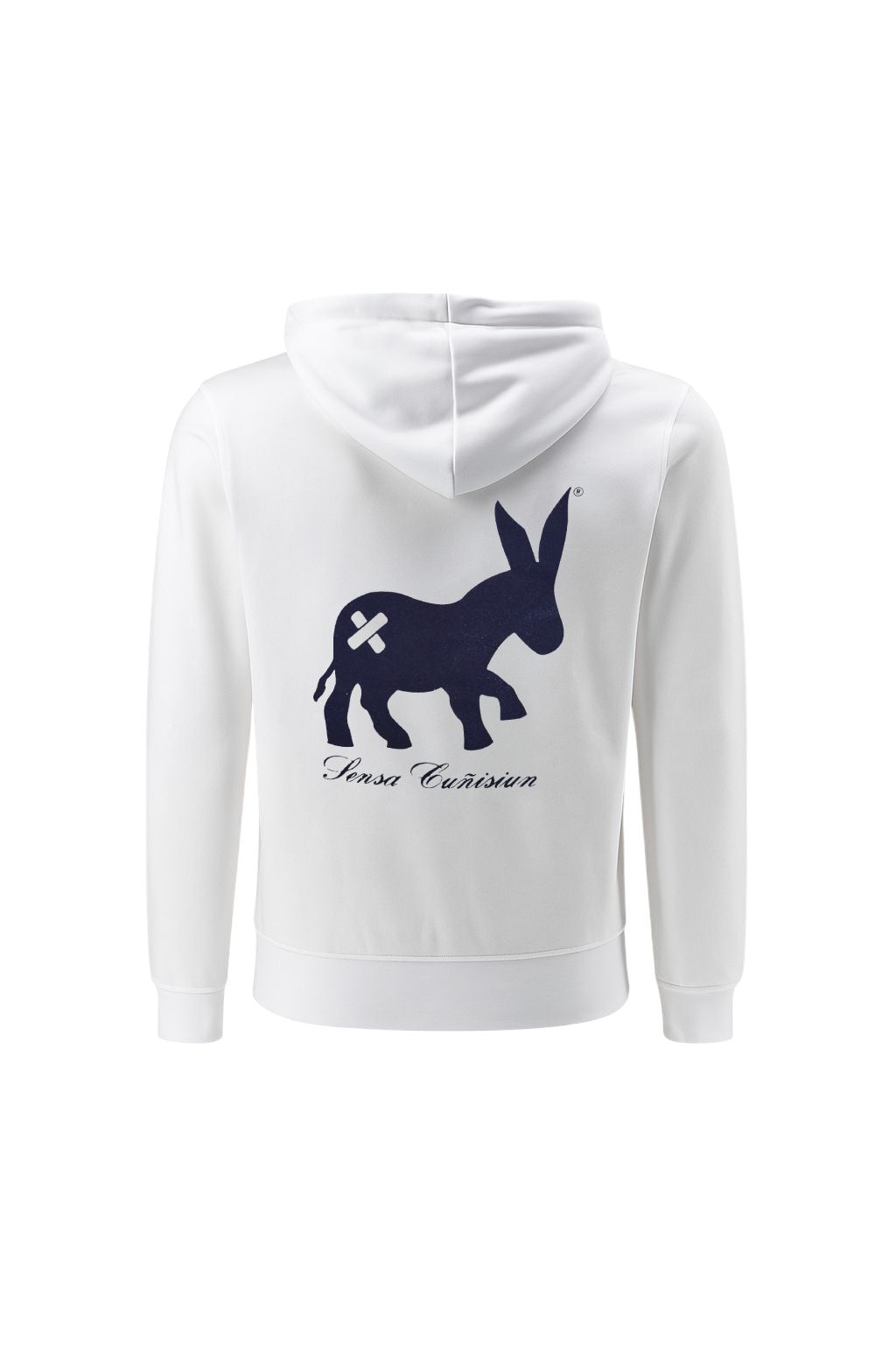 Maglia Hoodie Full-Zip Uomo White/Blue