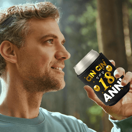 Raffredda Lattina Ecopelle Sintetica Nera Confezione da 10 - Buon 18 Compleanno