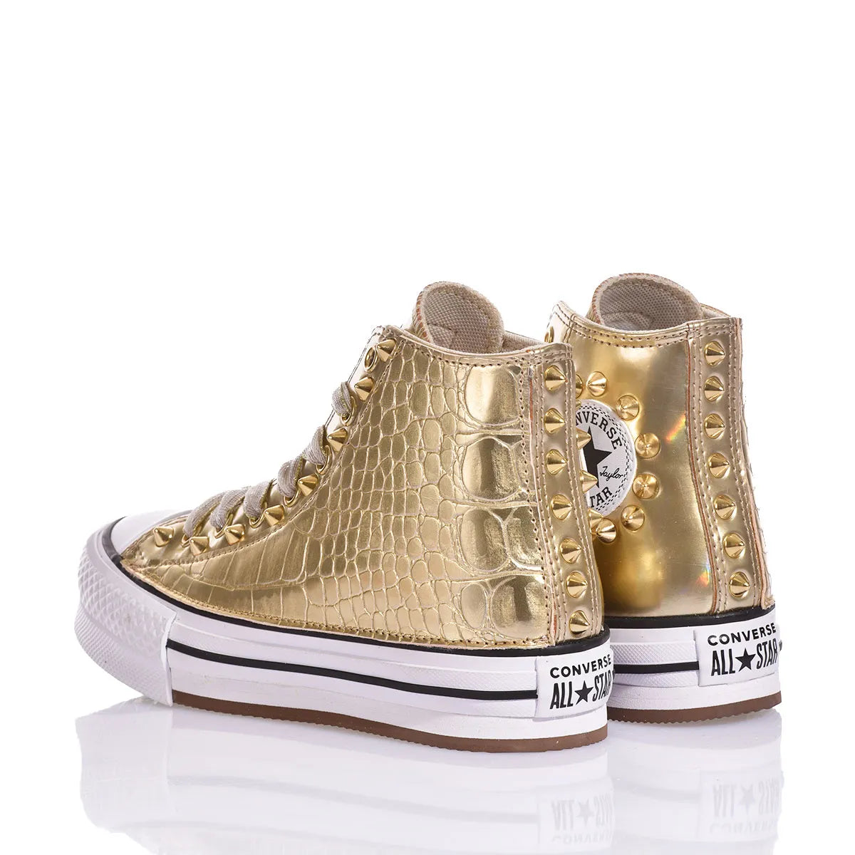 Converse Junior Croco Gold