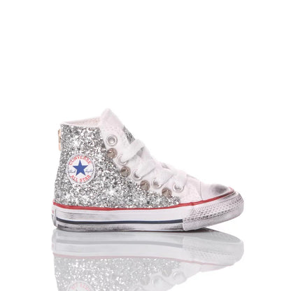 Converse Baby Glitter Silver