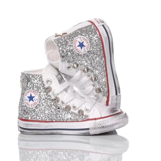 Converse Baby Glitter Silver