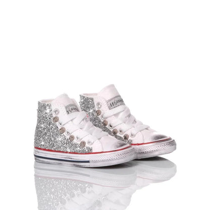 Converse Baby Glitter Silver