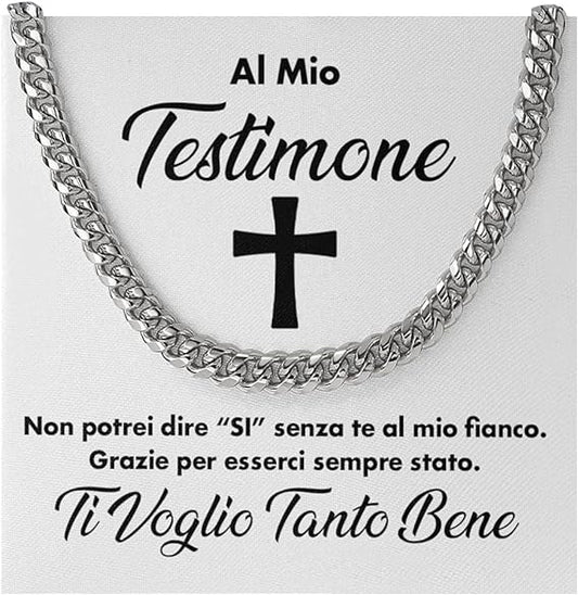 Collana da Uomo Argento - Testimone