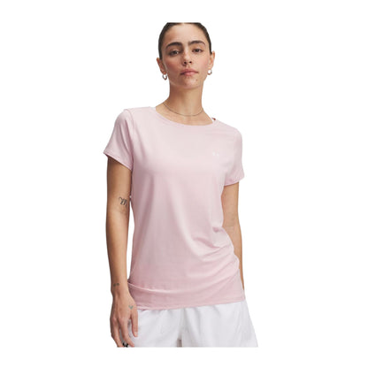 T-shirt HeatGear Armour Donna Prime Pink/White