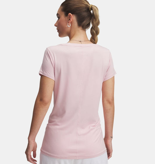 T-shirt HeatGear Armour Donna Prime Pink/White