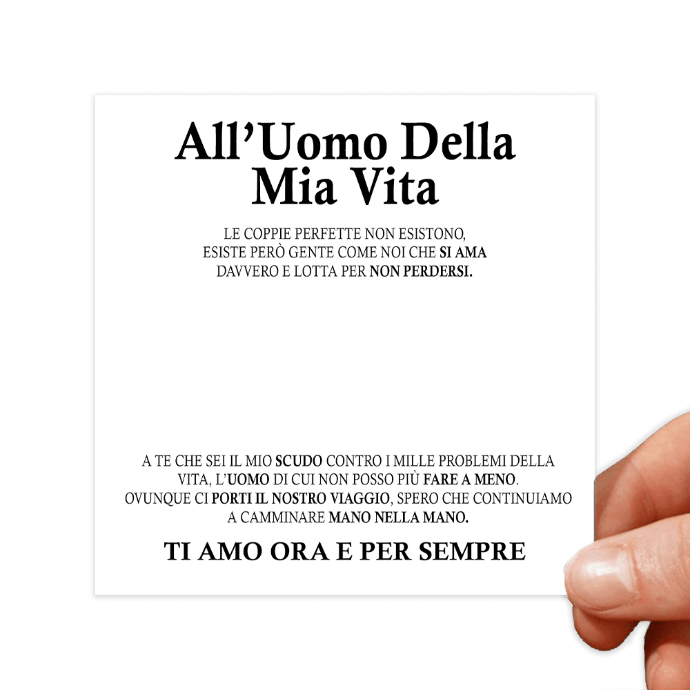 Cartoncini con dediche Uomo