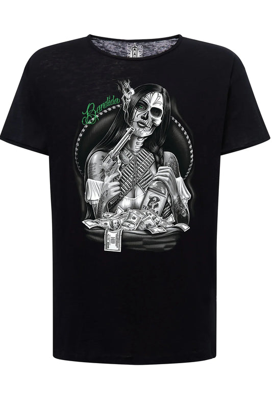 Bandida Gonzales Tattoo Skull - T-shirt Uomo Cotone
