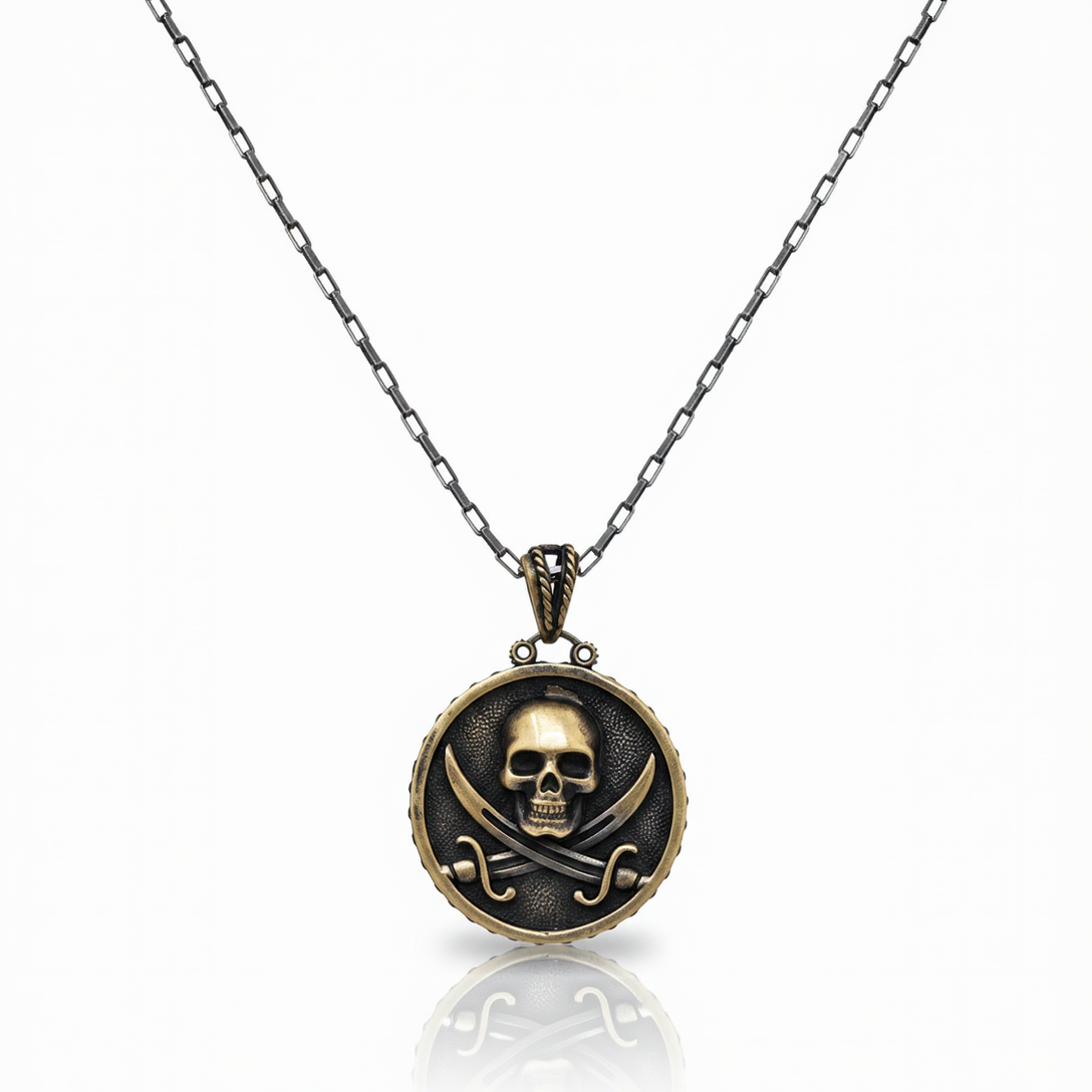 Collana In Argento e Bronzo Black Sails Pirati