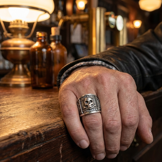 Anello Uomo Argento Black Sails: Accessorio da Pirata.