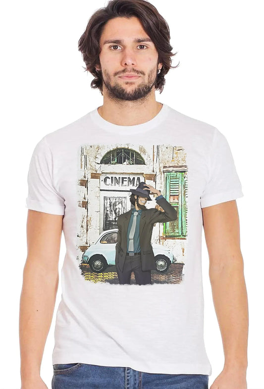 Jigen Lupin T-shirt Uomo Urban Slub - Cotone Fiammato