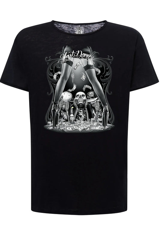 Last Dance Tattoo Skull - T-shirt Uomo Urban Slub