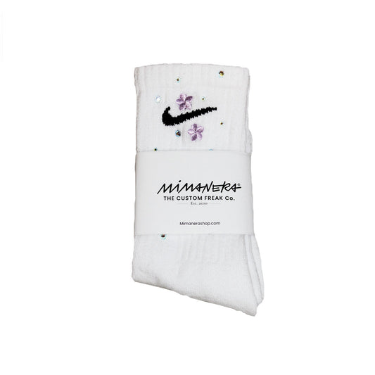 Nike Socks Swarovski Flower