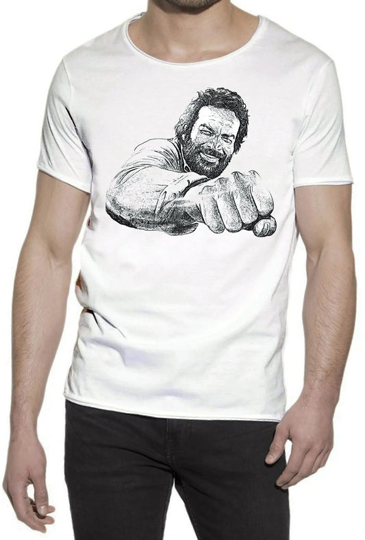T-shirt Bud Spencer Pugno – Cotone Fiammato Uomo