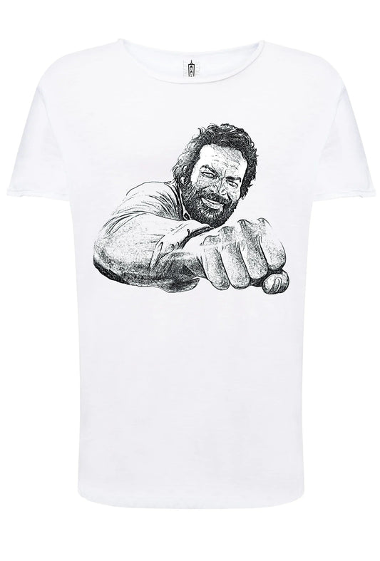 T-shirt Bud Spencer Pugno – Cotone Fiammato Uomo