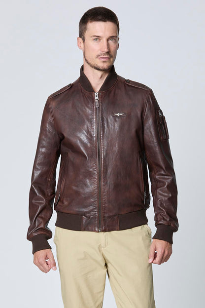 Bomber vera pelle