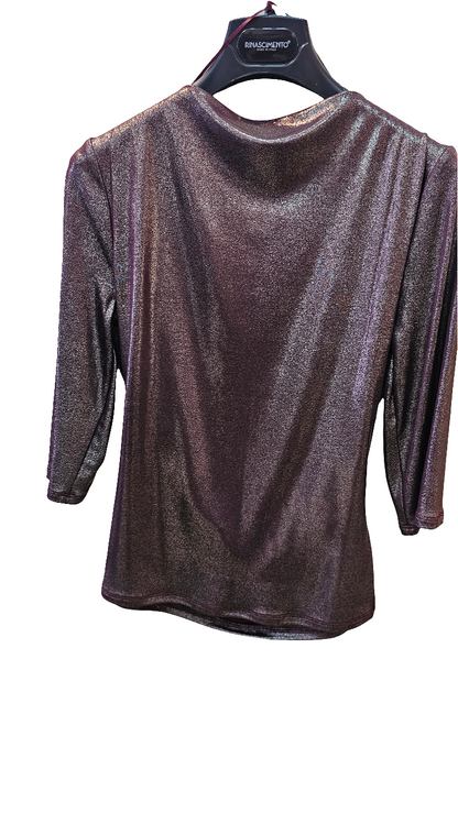 Maglia scollo tendina