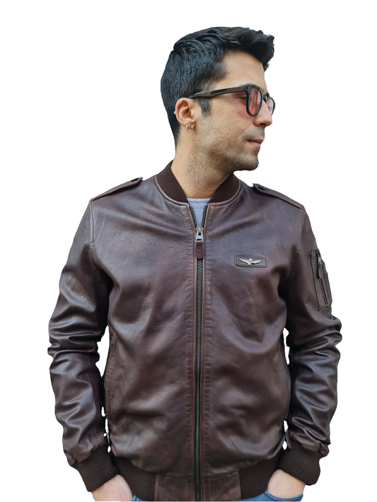 Bomber vera pelle