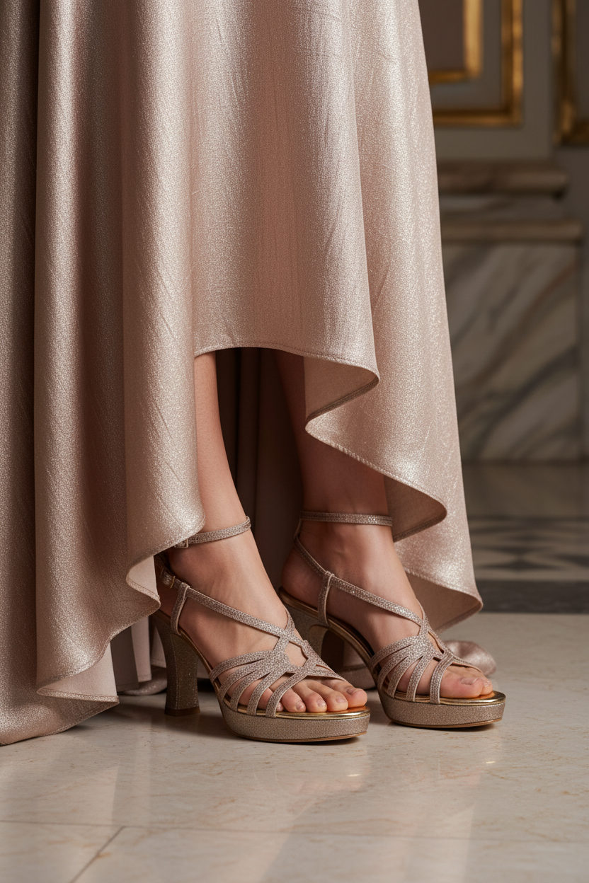 Sandalo  brillantinato