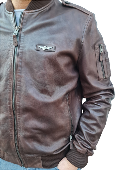 Bomber vera pelle