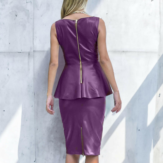 Completo Pelle Melanzana