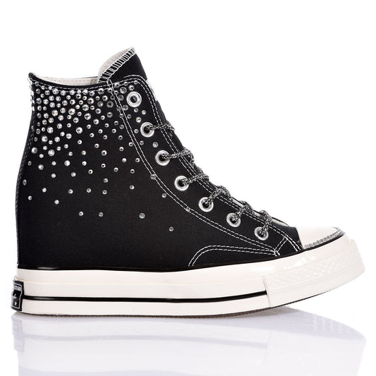 Converse Wedge Swarovski Black
