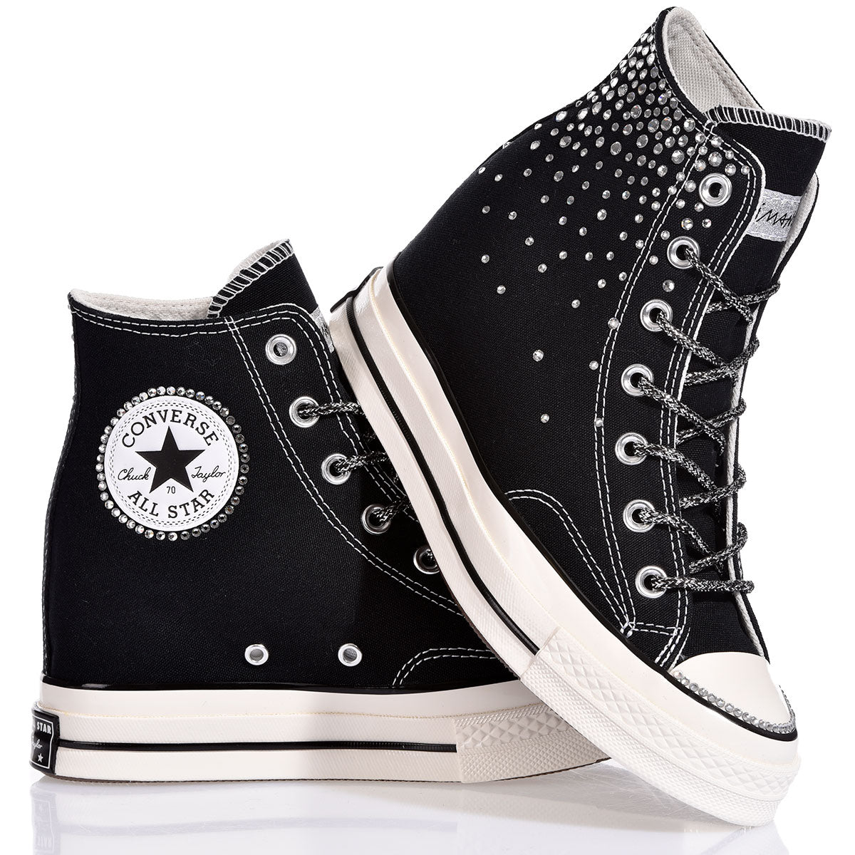 Converse Wedge Swarovski Black