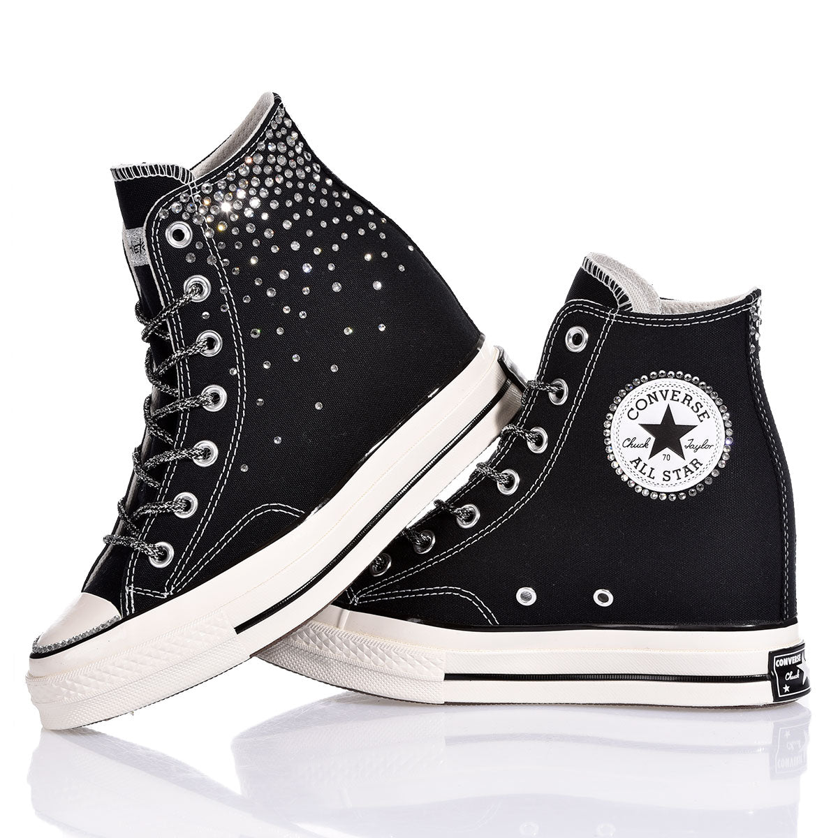 Converse Wedge Swarovski Black
