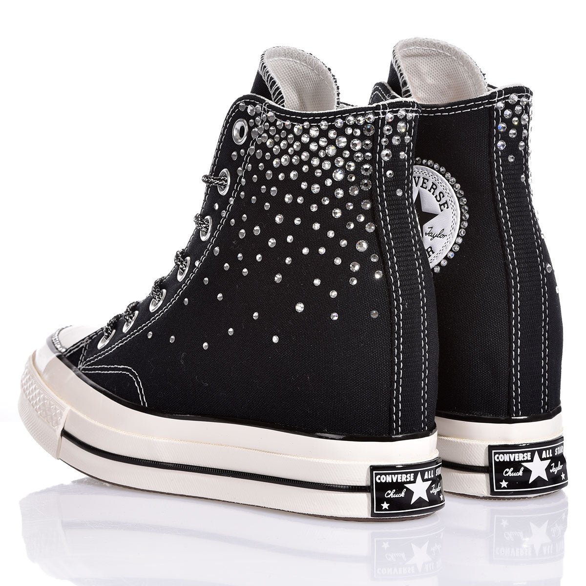 Converse Wedge Swarovski Black