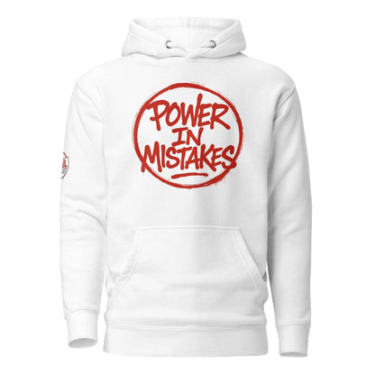 Felpa con Cappuccio Streetwear “POWER IN MISTAKES” 🔴 | FAIL – Manifesto di Coraggio e Stile