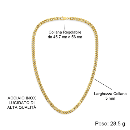 Collana da Uomo Oro - Alla mia Anima Gemella.