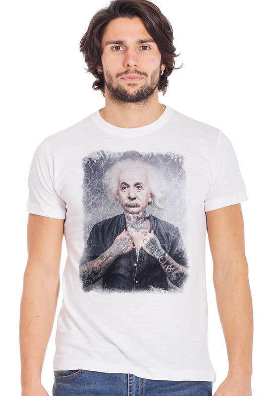 T-Shirt Einstein Sexy Art - Cotone Biologico Slub Uomo