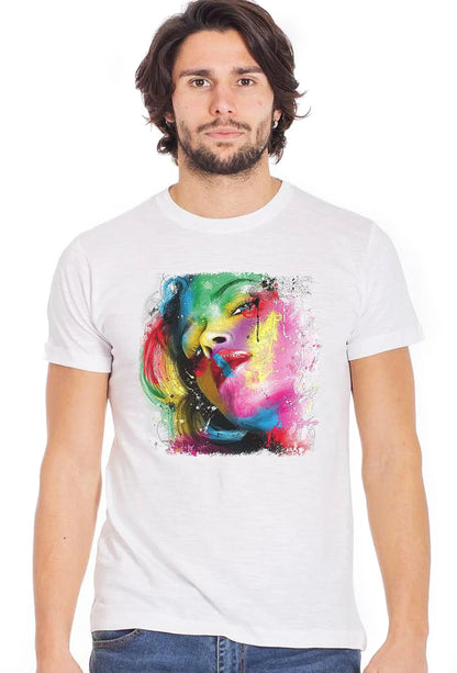 T-Shirt Urban Uomo Faces & Pop - Cotone Eco-Green