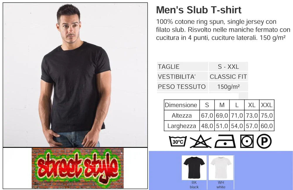 T-Shirt Urban Uomo Faces & Pop - Cotone Eco-Green