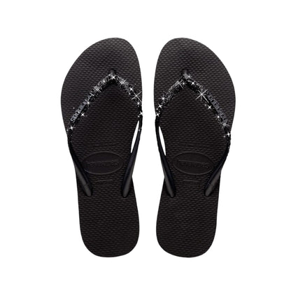 Infradito Slim Glitter II Donna Black/Dark Grey