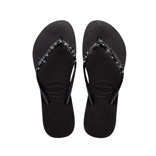 Infradito Slim Glitter II Donna Black/Dark Grey