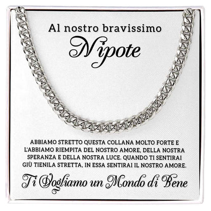Collana da Uomo - Al Nostro Bravissimo Nipote.
