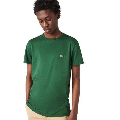 T-shirt Classic In Pima Uomo Verde Smeraldo