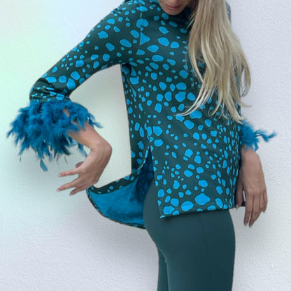 Maglia Pois Piume B taglia Unica.