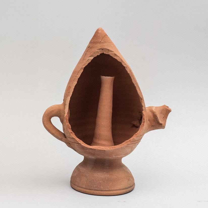 "Bummulo Malandrino" Ceramic Sicilian Jug - Blue with Lemons and Orange Blossoms