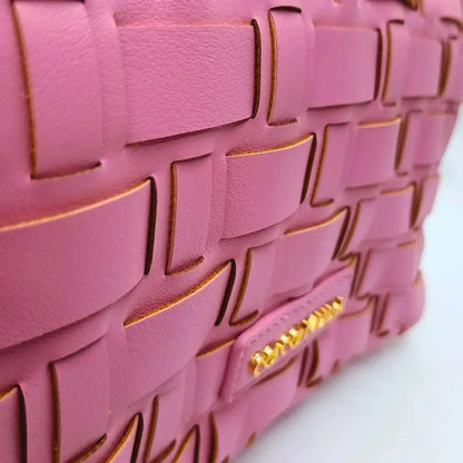 Silver Woven Bag with Chain Strap - MS-2087