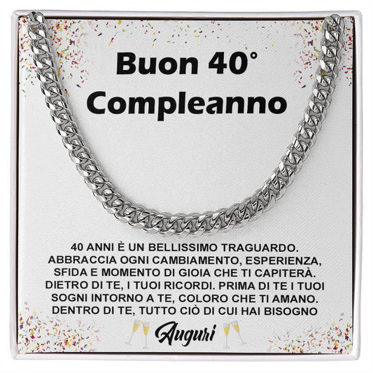 Collana Uomo - Compleanno 40 anni.